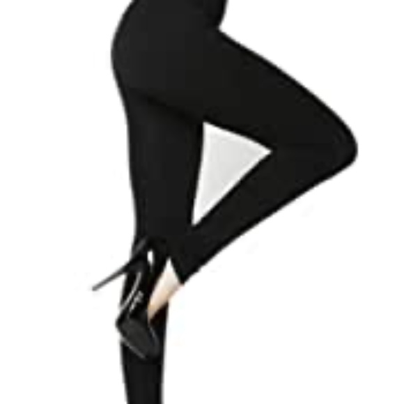 YELETE Long Length Black Leggings One size - Picture 1 of 4